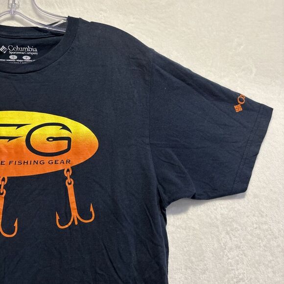 Columbia Performance Fishing Gear PFG Navy Blue T-Shirt Men's Size Small Hook - Picture 4 of 12